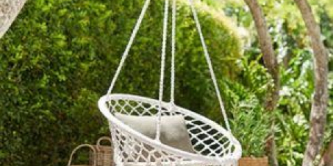 Jak vyrobit zahradní houpačku makramé pro letní sídlo vlastníma rukama